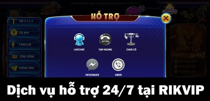 Trang chủ Rikvip 69 Nâng cao trải nghiệm với dịch vụ Rikvip hỗ trợ 24/7